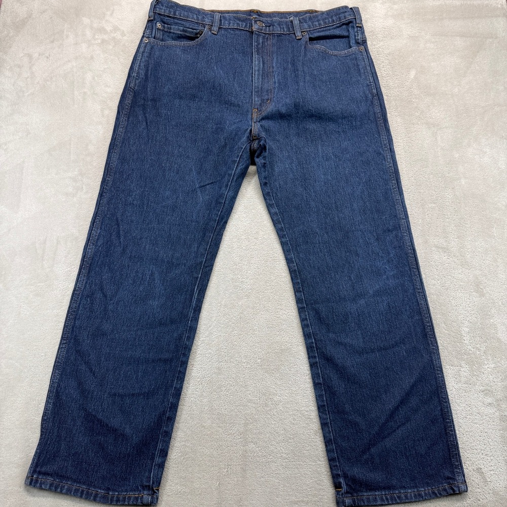Levi's Jeans Men's 40x32 Western Fit Strong Dark Wash Indigo Denim Straight Leg